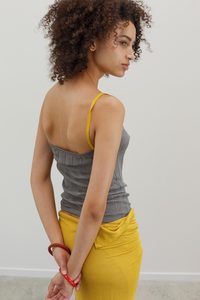 New: Lolita Rib Silk Top - Sterling & Saffron