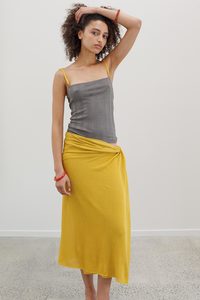 New: Meme Silk Wrap - Saffron