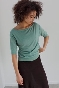 New: Gala Organic Cotton Top - Eucalyptus