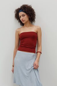 New: Opio Silk Cashmere Top - Claret