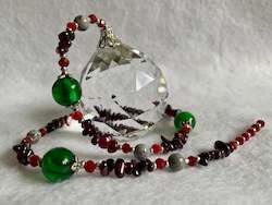 All: Hanging Crystal-Garnet