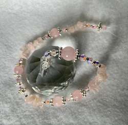All: Hanging Crystal-Rose Quartz