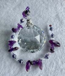 Hanging Crystal-Amethyst