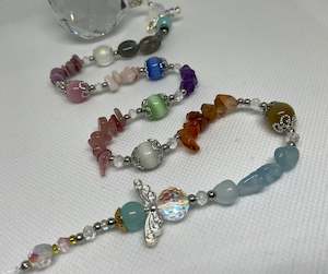 Hanging Crystals: Hanging Crystal-Angels & Gemstones