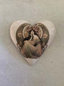 Decoupaged  Hanging Heart