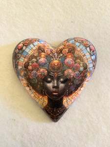 Decoupaged  Hanging Heart