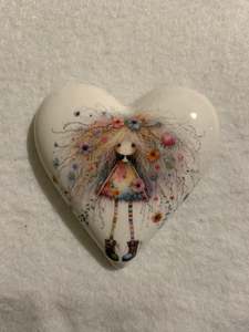 Decoupaged  Hanging Heart