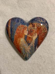 Decoupaged  Hanging Heart