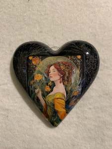 Decoupaged  Hanging Heart