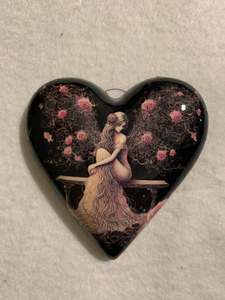 Decoupaged  Hanging Heart