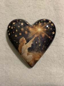 Decoupaged  Hanging Heart