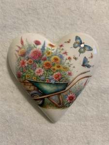 Decoupaged  Hanging Heart