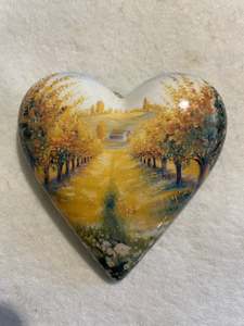 Decoupaged  Hanging Heart