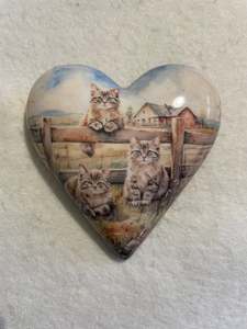 Decoupaged  Hanging Heart