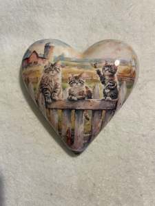Decoupaged  Hanging Heart