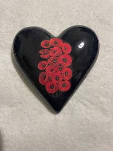 Decoupaged  Hanging Heart