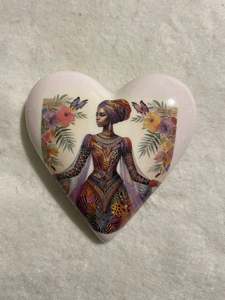 Decoupaged  Hanging Heart