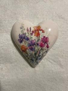 Decoupaged  Hanging Heart