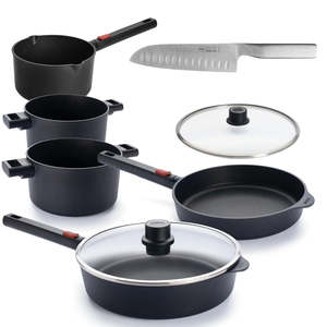 All Woll: Family Set | Fry Pan | Sauté Pan | Pots | Safety Glass Lids | PFAS Free