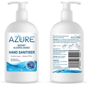 First Aid Sports First Aid Accessories: Azure Hand Sanitiser 300ml