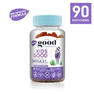Family Health Childrens Health: Good Vitamin Co Kids Odourless Omega 3 + Iron 90s