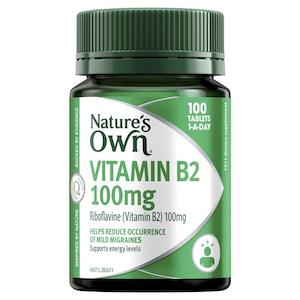 Nature's Own Vitamin B2 100mg 100 tablets