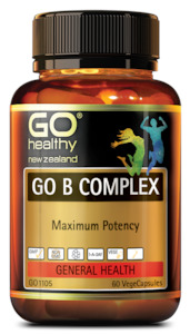 Natural Health Energy Mood: Go Healthy B Complex Vege 60 Capsules