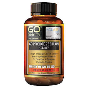 Go Healthy Go Probiotic 75 Billion 1-A-Day 60 Capsules