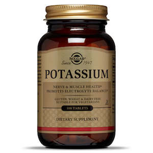 Solgar: SOLGAR Potassium 595mg 100tab