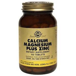 Solgar: Solgar Calcium Magnesium Plus Zinc 100 Tablets