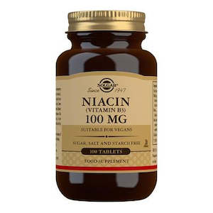 Solgar: SOLGAR Niacin Vit. B-3 100mg 100 tablets