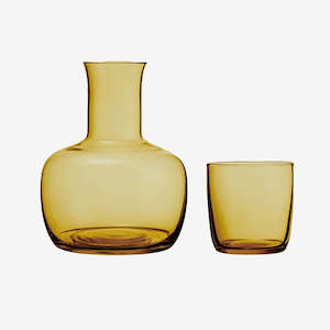 Drink + Serve: Bulb Water Carafe & Tumbler Set | Amber