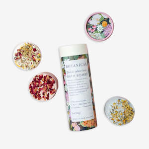Botanical Skin Care: Bath Bomb Tube | Floral Trio