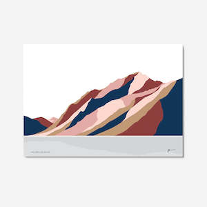 Bridget Hall: Lake Hawea & Corner Peak Print