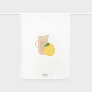 Father Rabbit: Tea Towel | Jug With Lemon