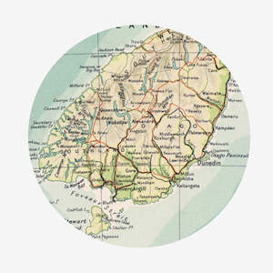 Wall Dot | Circle | Otago Region Map