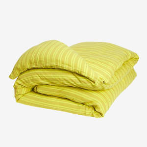 Decor: Nadine Linen Quilt Cover | Olive | King