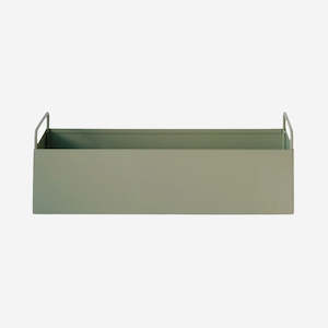 Storage Utility: Metal Planter Box | Sage Green