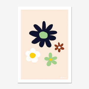 Prints: Art Print | Solstice Daisies Mint