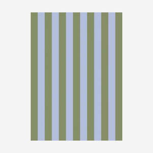 Drink Serve: Tea Towel | Bold Stripe Periwinkle + Olive