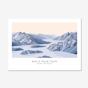 Bridget Hall: Mt Roy View Art Print