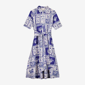 Clothes: Vera Short Sleeve Dress | Lyon Tile