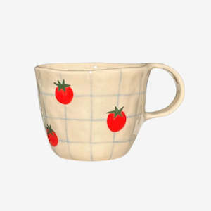 Ceramic Sculptural: Small Mug | Tomatoes