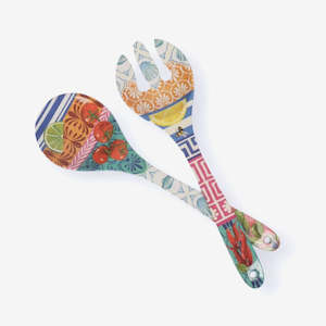 Drink Serve: Melamine Salad Servers | Mediterranean Summer