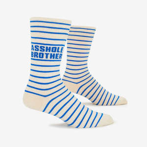 Blue Q: Mens Socks | Asshole Brother