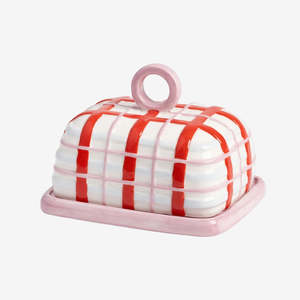 Live: Butter Dish | Plaid Pink