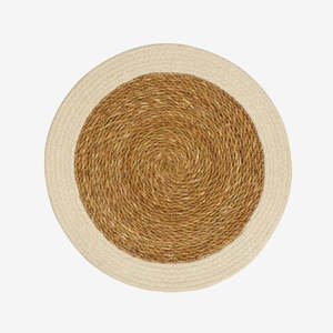 Round Cord Placemat | White Edge