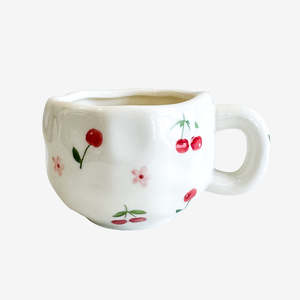 Cherry Mug | White Red