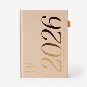 2026 A5 Horizontal Planner | Taupe