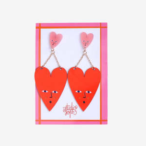 Earrings: Heart Drops Earrings